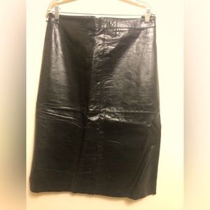 Gap leather skirt